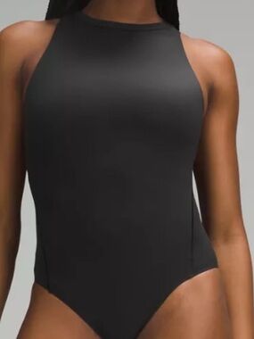 lululemon athletica Black High-Neck One-Piece Swimsuit
